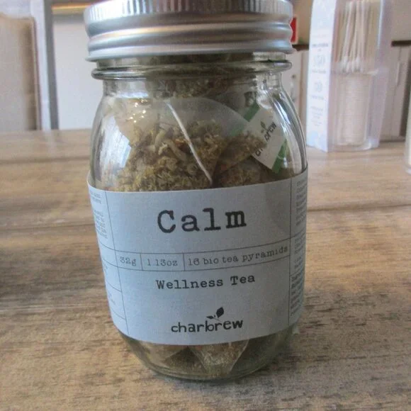 CALM Tea Bags Mason Jar - Picture 1 of 1